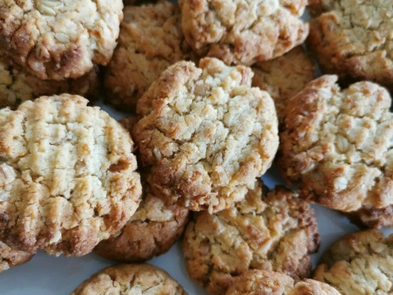 Cliquez pour zoomer ! Biscuits aux flocons d’avoine et amandes Thermomix par Pompomdiet
