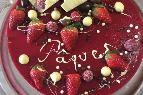 Cliquez pour zoomer ! Bavarois aux framboises Thermomix par ludivine_97