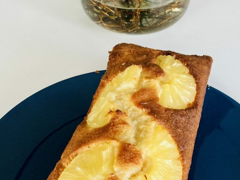 Cliquez pour zoomer ! Cake à l’ananas et au rhum Thermomix par misstikette