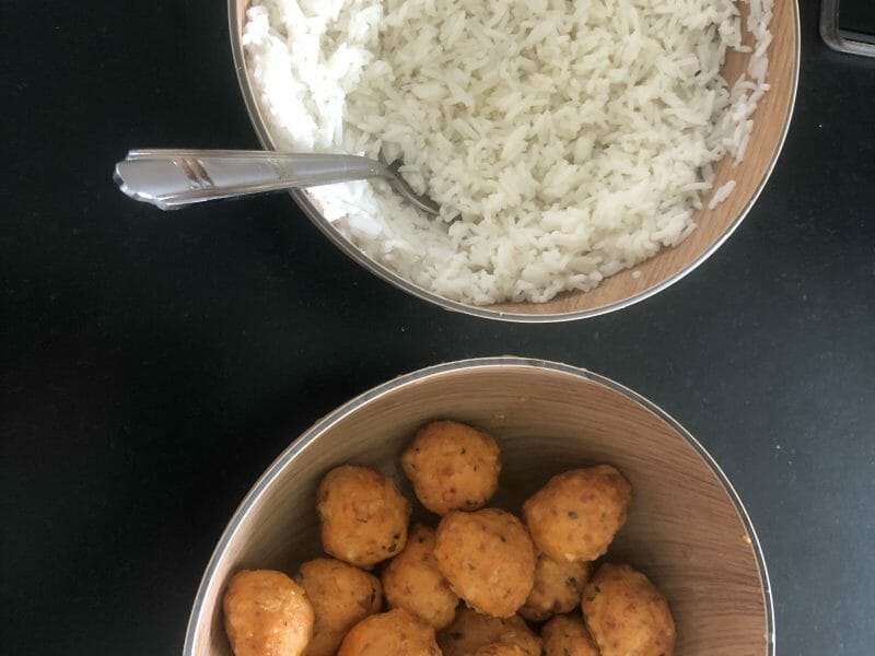 Cliquez pour zoomer ! Boulettes de poulet au chorizo Thermomix par racoonfurieux