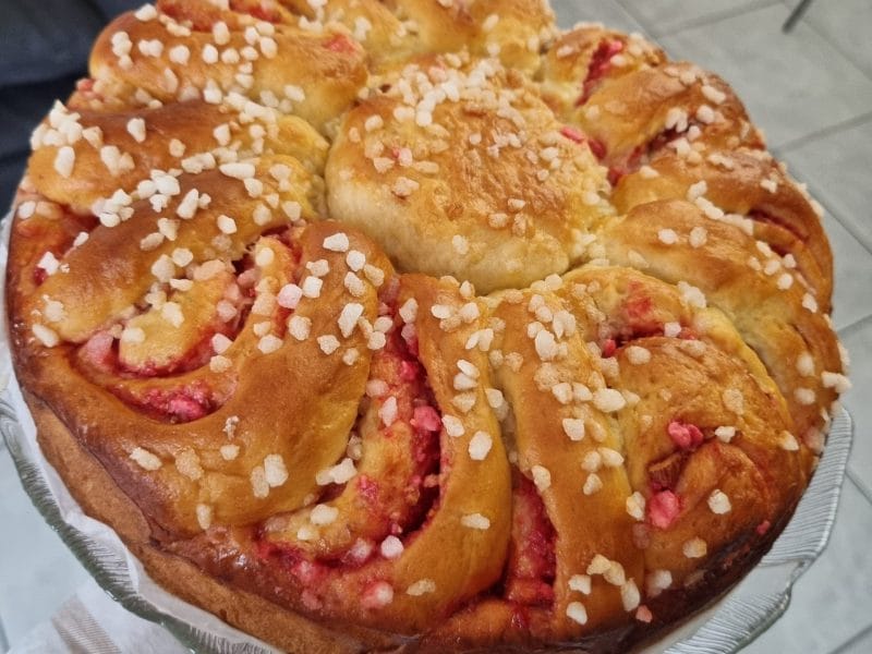 Cliquez pour zoomer ! Brioche aux pralines roses Thermomix par Morgui