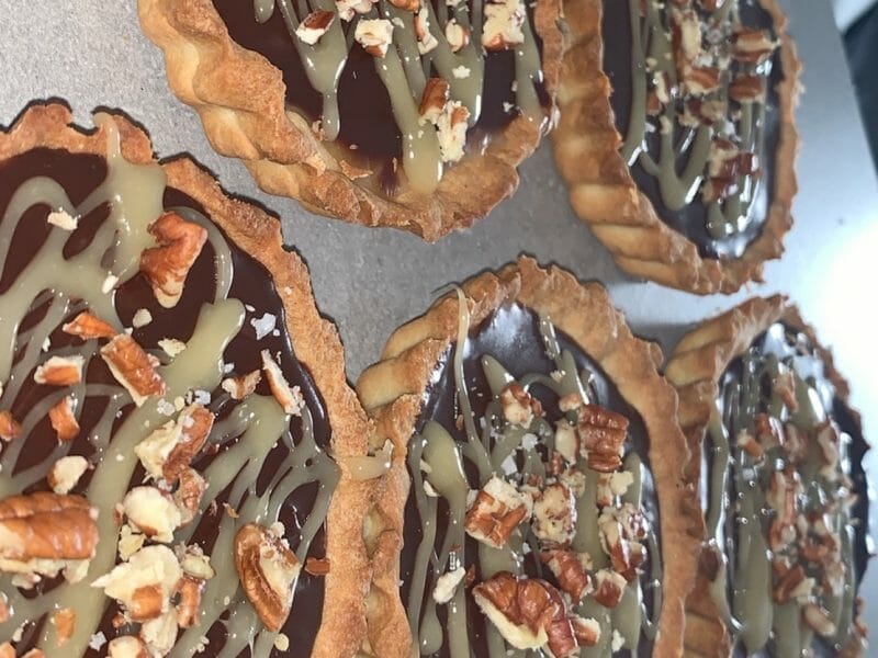 Cliquez pour zoomer ! Tartelettes chocolat et caramel beurre salé Thermomix par saaraahkh