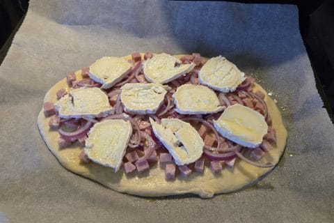 Cliquez pour zoomer ! Fougasse chèvre et lardons Thermomix par Mercredi83