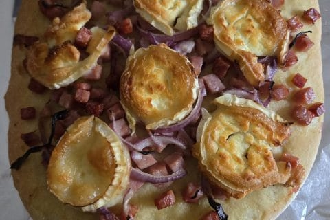 Cliquez pour zoomer ! Fougasse chèvre et lardons Thermomix par Mercredi83