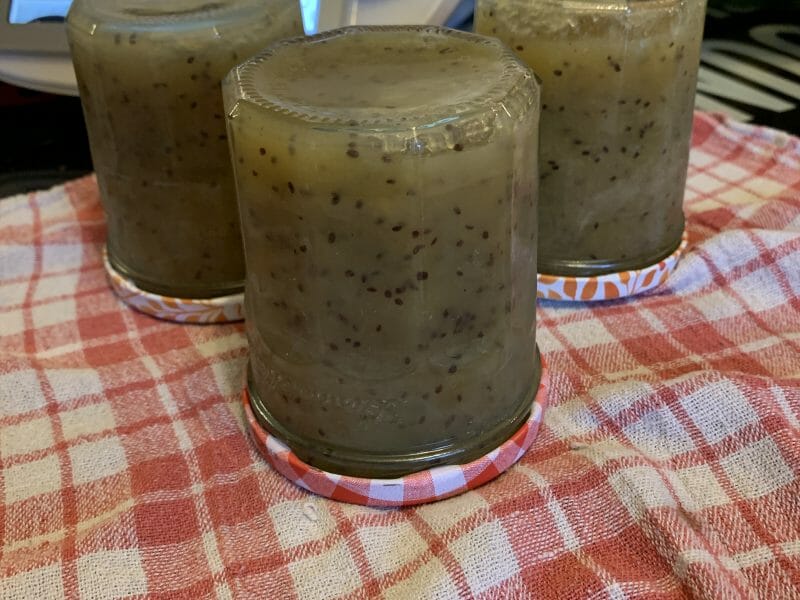 Confiture de kiwis aux pommes au Thermomix Cookomix