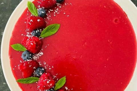 Cliquez pour zoomer ! Bavarois aux framboises Thermomix par ana_54