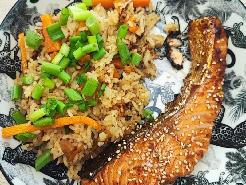 Cliquez pour zoomer ! Saumon teriyaki Thermomix par fanny59240