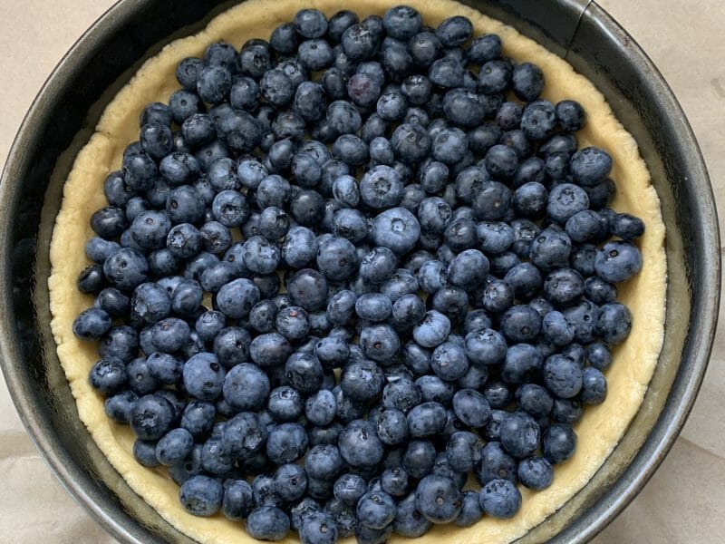 Cliquez pour zoomer ! Gâteau aux myrtilles façon crumble Thermomix par lilirego