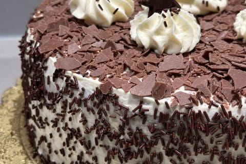 Cliquez pour zoomer ! Bûche forêt noire Thermomix par lilirego