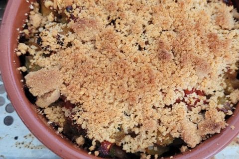 Cliquez pour zoomer ! Crumble aux légumes provençaux Thermomix par chris972