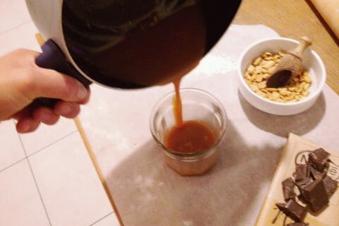 Cliquez pour zoomer ! Tarte au chocolat et cacahuètes caramélisées Thermomix par stephanie_491