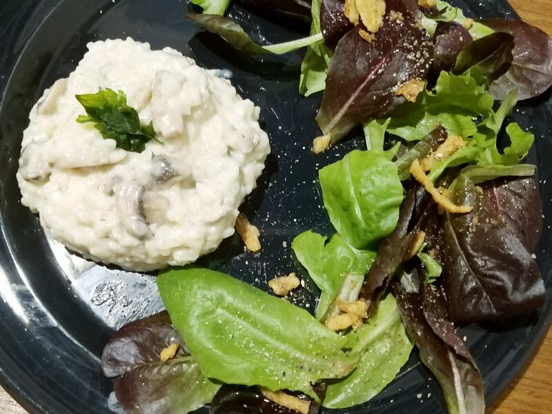 Cliquez pour zoomer ! Risotto poulet et champignons Thermomix par stephanie_491