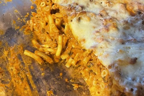 Cliquez pour zoomer ! Gratin de macaroni à la bolognaise Thermomix par sophyy