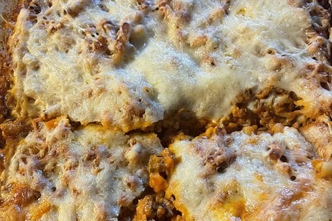 Cliquez pour zoomer ! Gratin de macaroni à la bolognaise Thermomix par sophyy