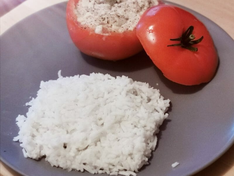 Cliquez pour zoomer ! Tomates farcies au thon Thermomix par Mabzr