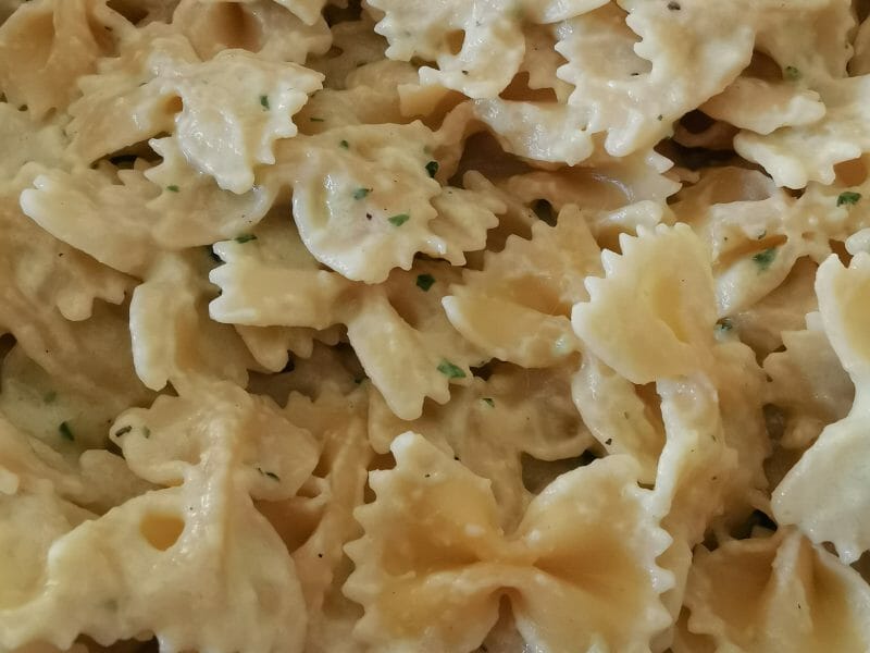 Cliquez pour zoomer ! Farfalle à la crème de courgettes Thermomix par Mabzr