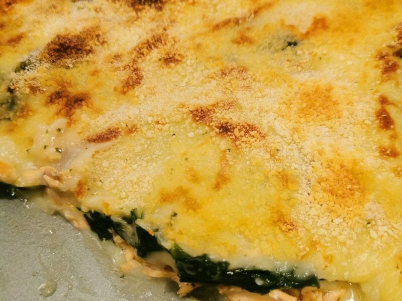 Cliquez pour zoomer ! Parmentier de saumon aux épinards Thermomix par Mabzr