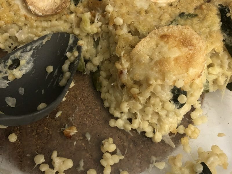 Cliquez pour zoomer ! Gratin de perles, saumon et courgettes Thermomix par Thankafla