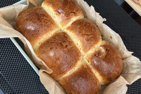 Cliquez pour zoomer ! Brioche tressée à la mie filante Thermomix par Thankafla