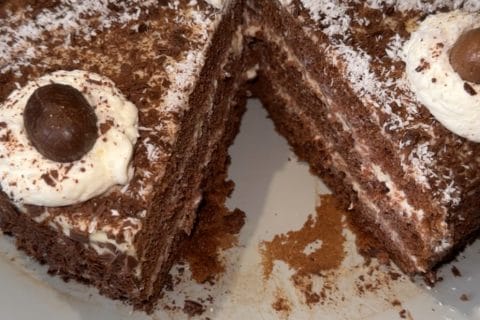Cliquez pour zoomer ! Bûche forêt noire Thermomix par kay_1