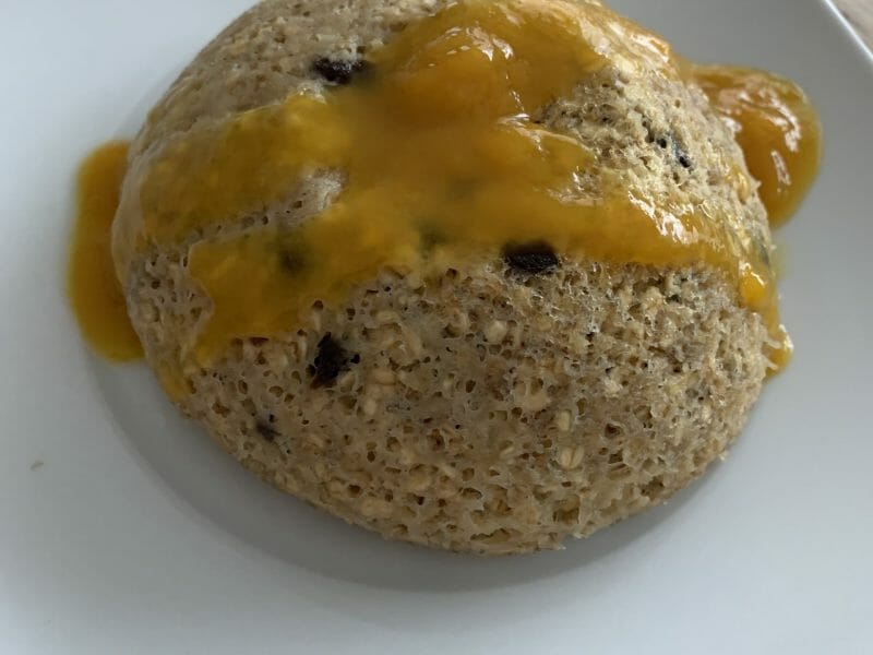 Cliquez pour zoomer ! Bowl cake banane et pépites de chocolat Thermomix par ness_13