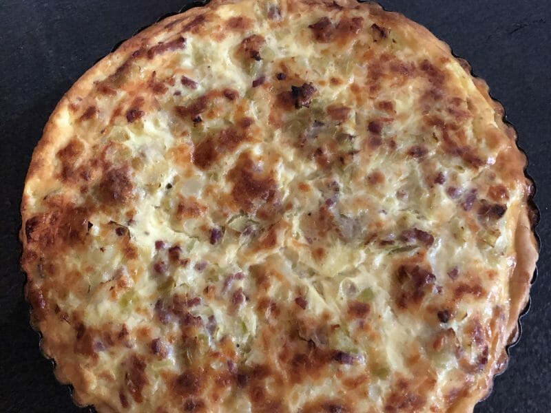 Cliquez pour zoomer ! Quiche Poireaux et Saumon Thermomix par Amalia