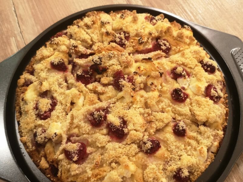 Cliquez pour zoomer ! Gâteau poires, framboises et ricotta Thermomix par mathilde_2802