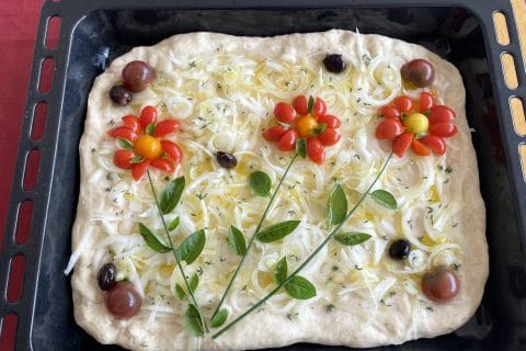 Cliquez pour zoomer ! Focaccia aux oignons Thermomix par Pau5507