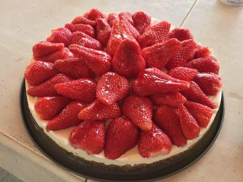 Cliquez pour zoomer ! Tarte aux fraises sans cuisson Thermomix par Christel84