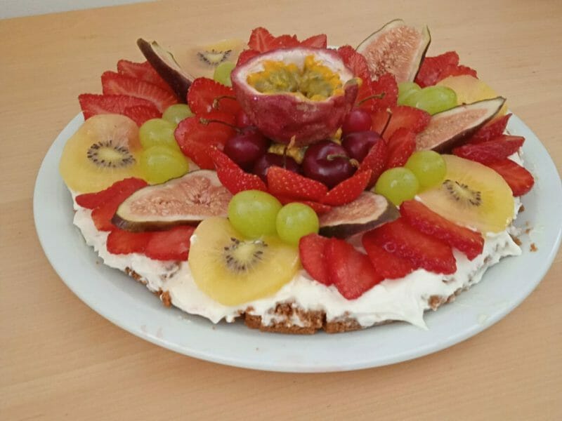 Cliquez pour zoomer ! Tarte aux fraises sans cuisson Thermomix par manue_76