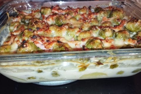 Cliquez pour zoomer ! Gratin de choux de Bruxelles au comté Thermomix par gueshinha28