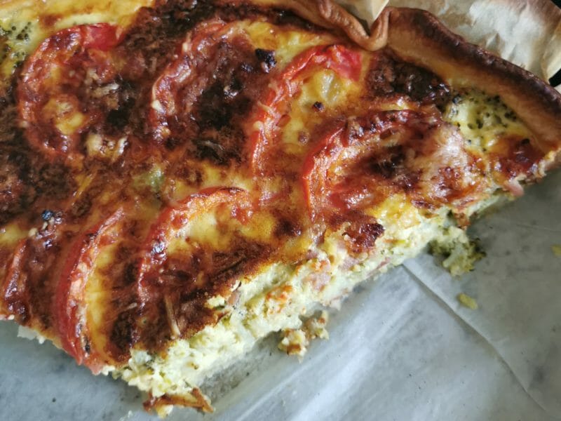Cliquez pour zoomer ! Quiche au brocoli et jambon Thermomix par babstress