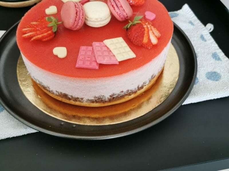 Cliquez pour zoomer ! Bavarois aux fraises Thermomix par cibbri