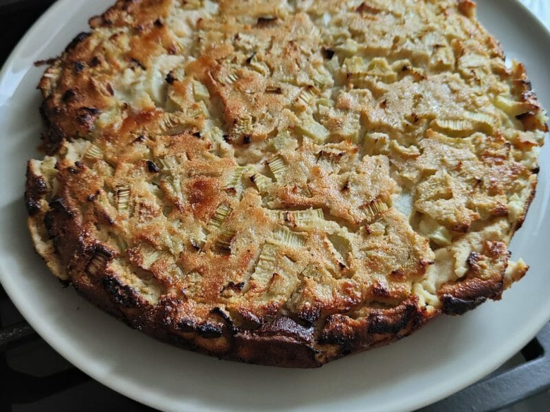 Cliquez pour zoomer ! Clafoutis à la rhubarbe Thermomix par cibbri