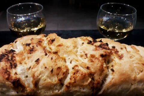 Cliquez pour zoomer ! Pain à l’ail, persil et mozzarella Thermomix par Lesfillescuisinent