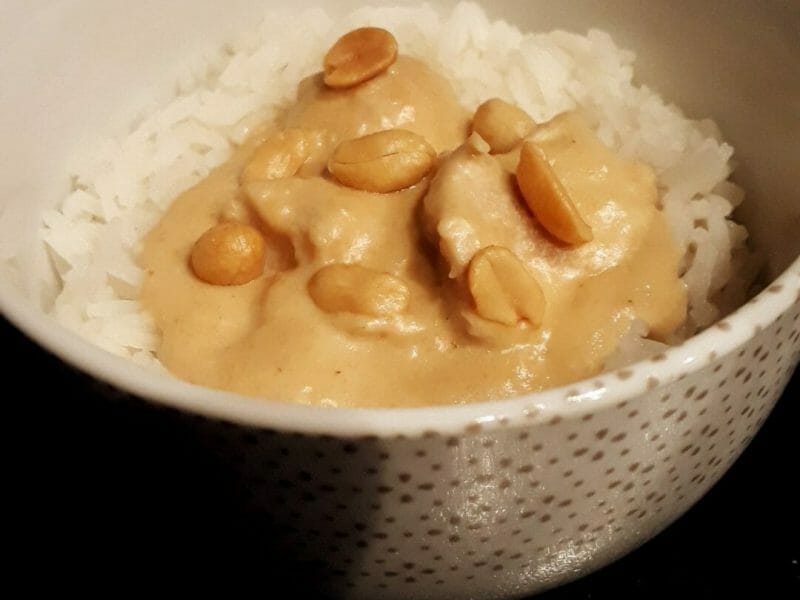 Cliquez pour zoomer ! Effiloché de poulet aux cacahuètes Thermomix par Lesfillescuisinent