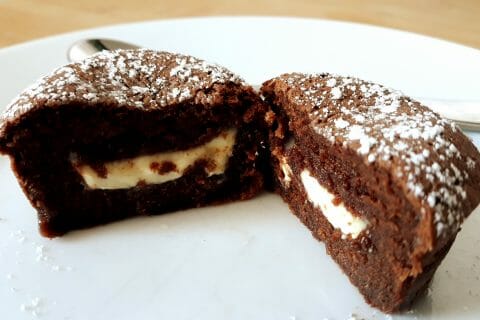 Cliquez pour zoomer ! Fondants aux deux chocolats Thermomix par Lesfillescuisinent