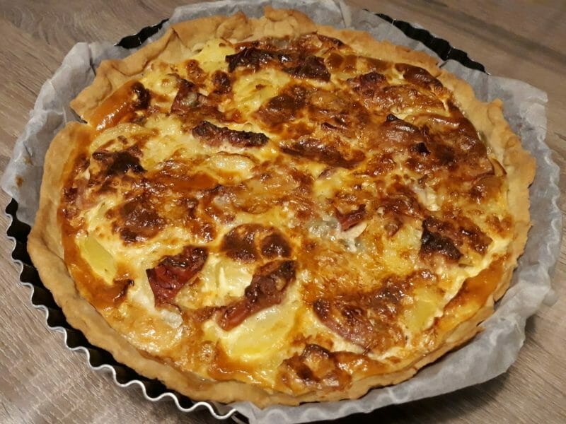 Cliquez pour zoomer ! Tarte gorgonzola et jambon de Parme Thermomix par Lesfillescuisinent