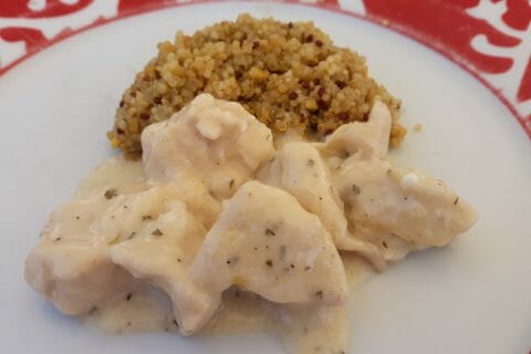 Cliquez pour zoomer ! Émincés de poulet et crème de citron Thermomix par Lesfillescuisinent