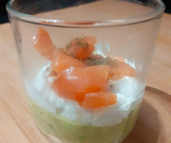Cliquez pour zoomer ! Verrines saumon avocat Thermomix par Lesfillescuisinent
