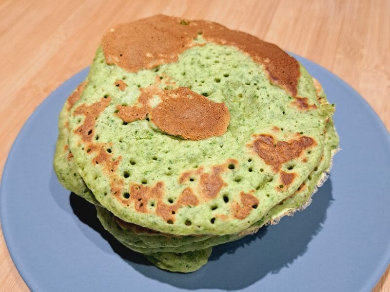 Cliquez pour zoomer ! Pancakes banane et épinards Thermomix par Lesfillescuisinent
