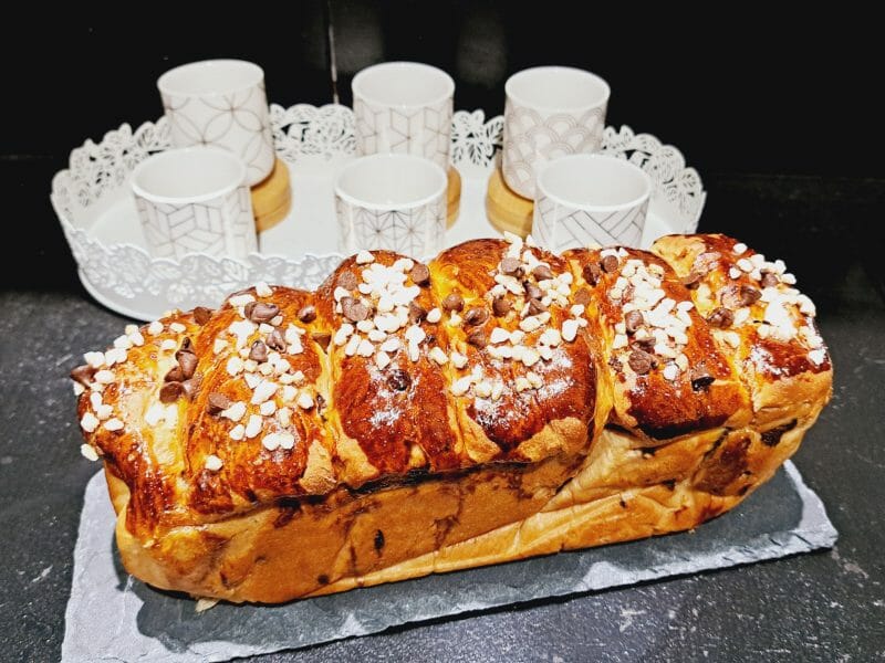 Cliquez pour zoomer ! Brioche moelleuse aux jaunes d’oeufs Thermomix par Lesfillescuisinent