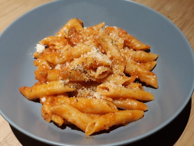 Cliquez pour zoomer ! Penne au chorizo Thermomix par Lesfillescuisinent