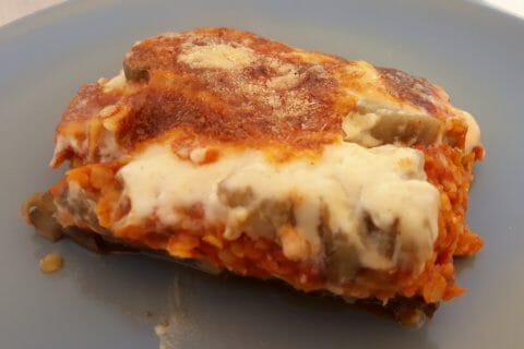 Cliquez pour zoomer ! Moussaka de lentilles corail Thermomix par Lesfillescuisinent