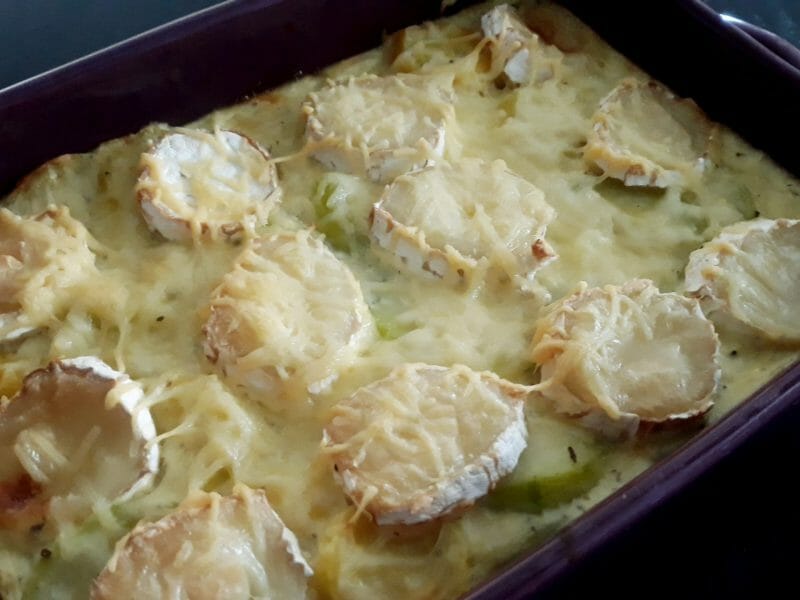 Cliquez pour zoomer ! Gratin de courgettes au chèvre Thermomix par Lesfillescuisinent