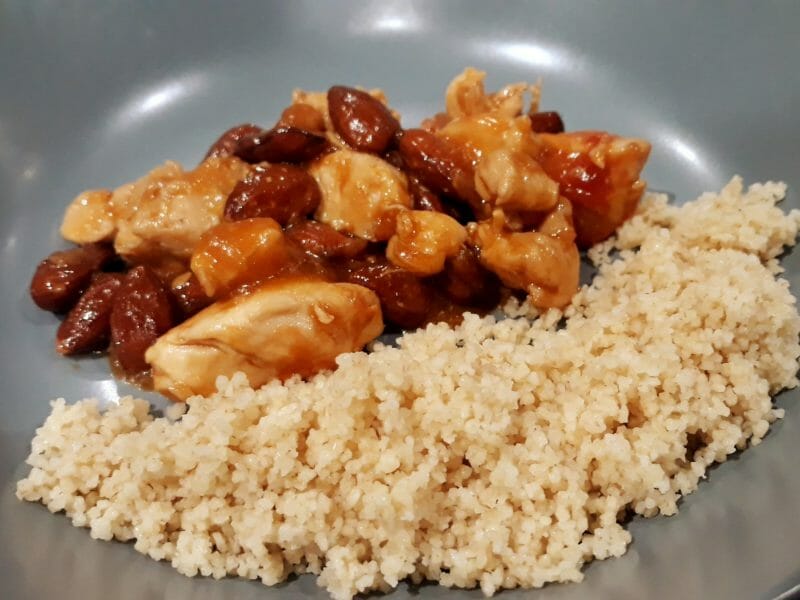 Cliquez pour zoomer ! Poulet aux amandes Thermomix par Lesfillescuisinent