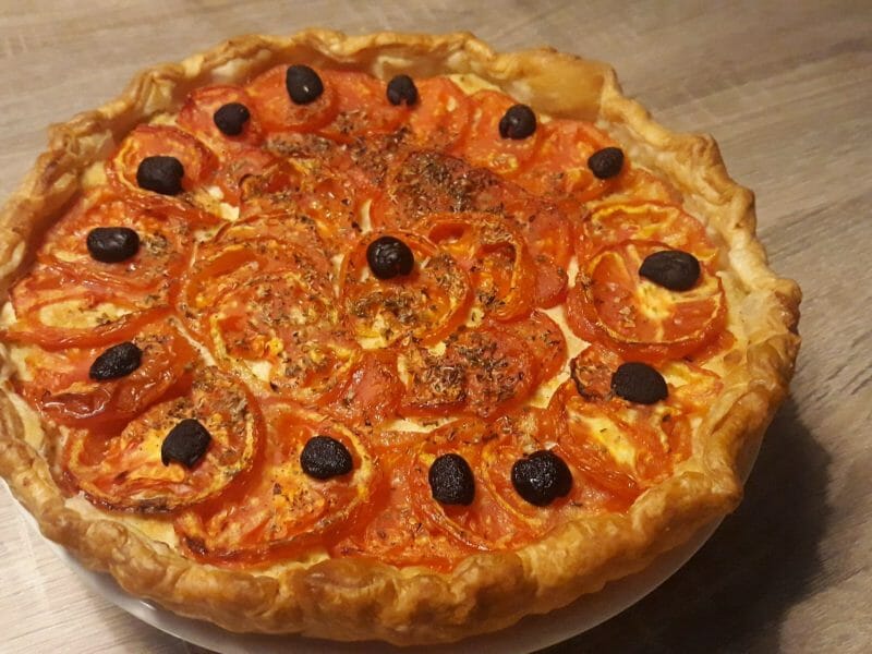 Cliquez pour zoomer ! Tarte tomates et amandes Thermomix par Lesfillescuisinent