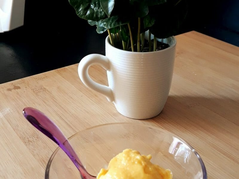 Cliquez pour zoomer ! Glace mangue coco Thermomix par Lesfillescuisinent