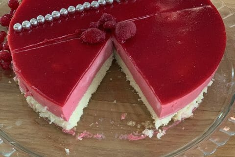 Cliquez pour zoomer ! Bavarois aux framboises Thermomix par lilou85310