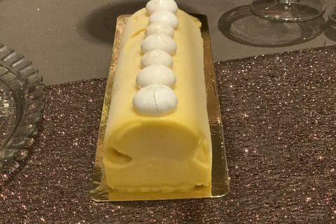 Cliquez pour zoomer ! Bûche glacée mangue et framboise Thermomix par lilou85310